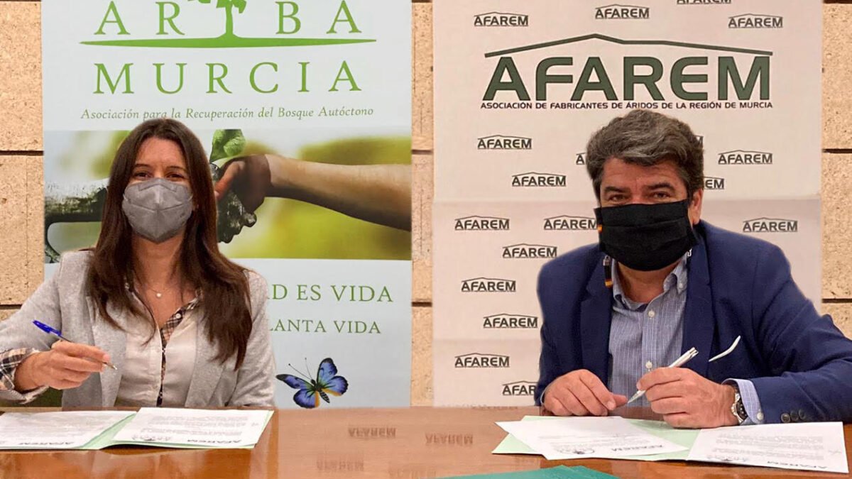 AFAREM y ARBA suscriben un acuerdo para la reforestación de las canteras de la Región de Murcia