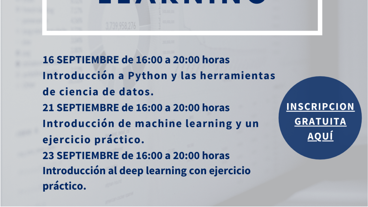 CTCON organiza un curso sobre Machine Learning 2 FRECOM