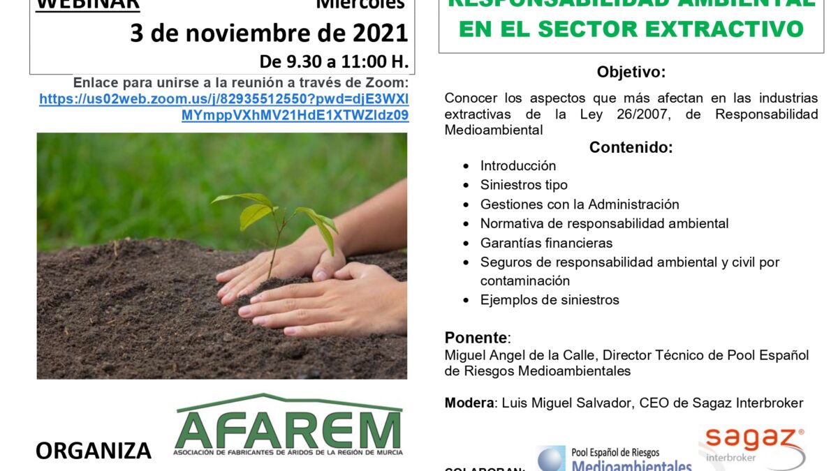 AFAREM organiza un webinar sobre la "Responsabilidad Ambiental en el sector extractivo" 2 FRECOM