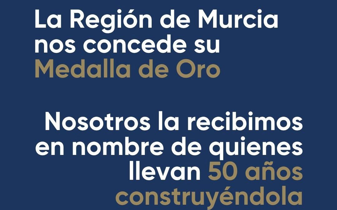 La Región de Murcia concede a FRECOM su Medalla de Oro en el 50 aniversario de la Federación 2 FRECOM